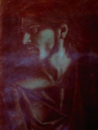 Dalla Cena di Emmaus (particolare del Cristo) 